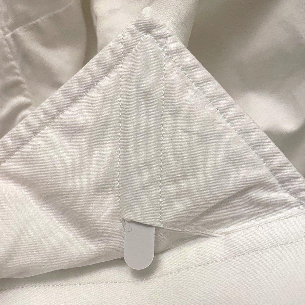 Finamore Napoli Alumo Swiss 100% Cotton White Dress Shirt Men XL 17 Made Italy - Picture 10 of 16
